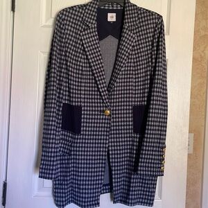 Cabi size large blue check blazer